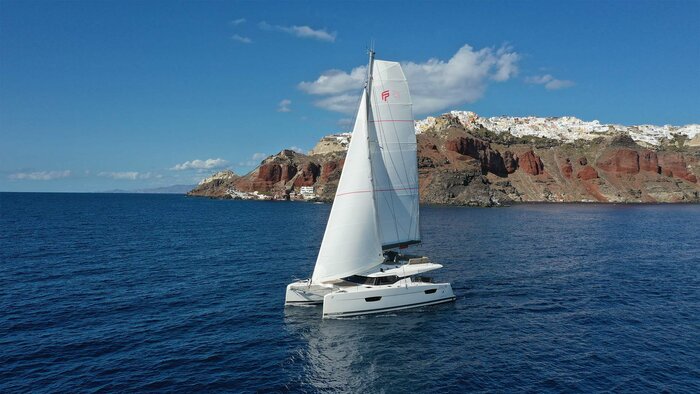 Small-Group Caldera Catamaran Sunset Cruise