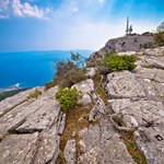 View of Zlatni Rat and Adriatic from Vidova Gora