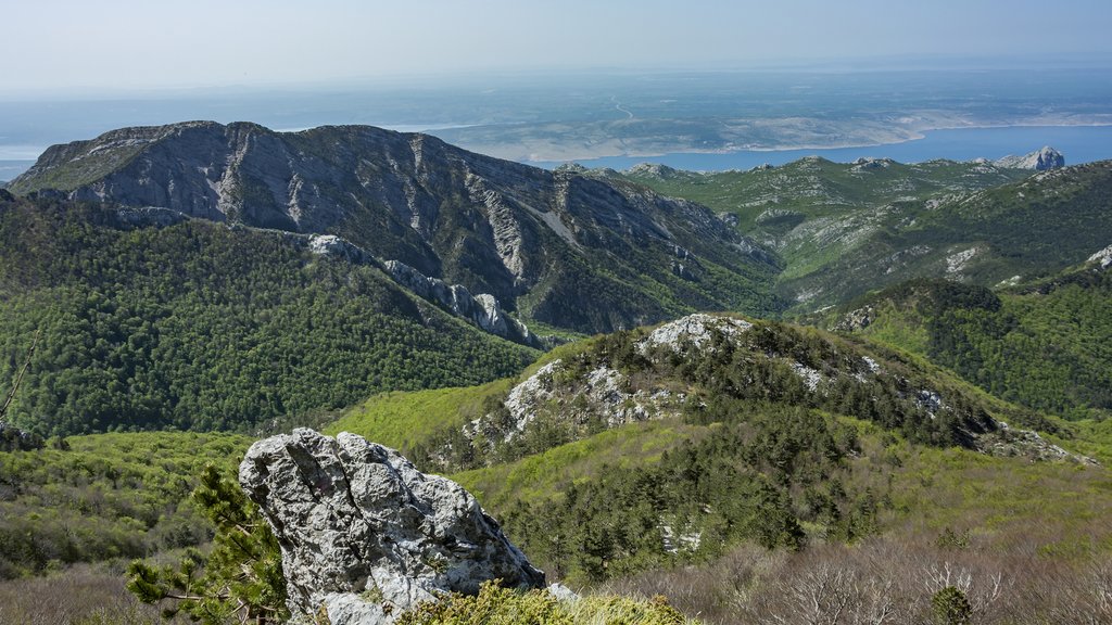 Peaks of rocky hills in Paklenica National Park