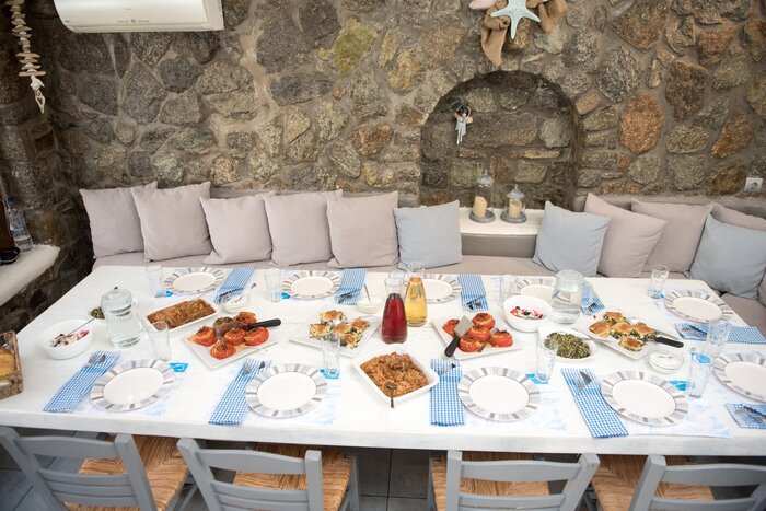 Traditional Dinner at the Mykonian Spiti