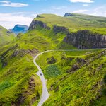 Drive through the geological formations on the Scottish Isle of Skye