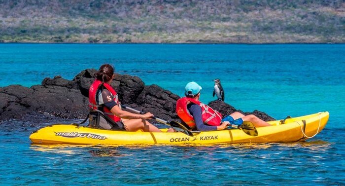 Welcome to San Cristóbal – Kayak at the Port & Darwin Bay Snorkeling
