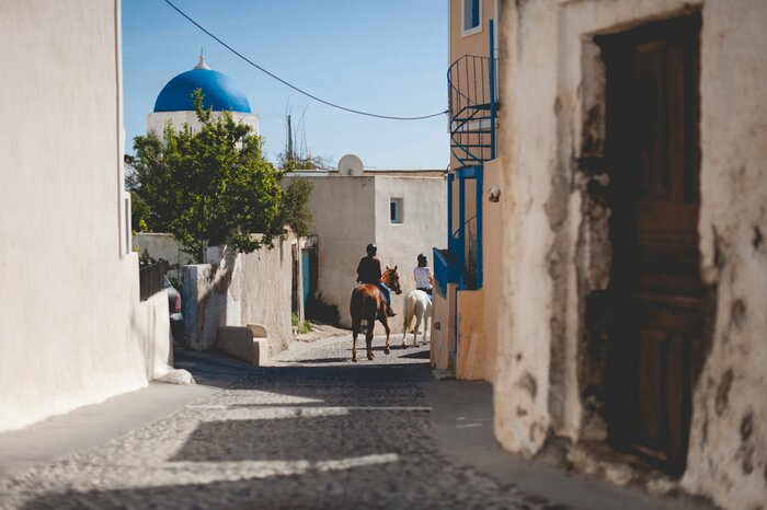 Santorini horse riding