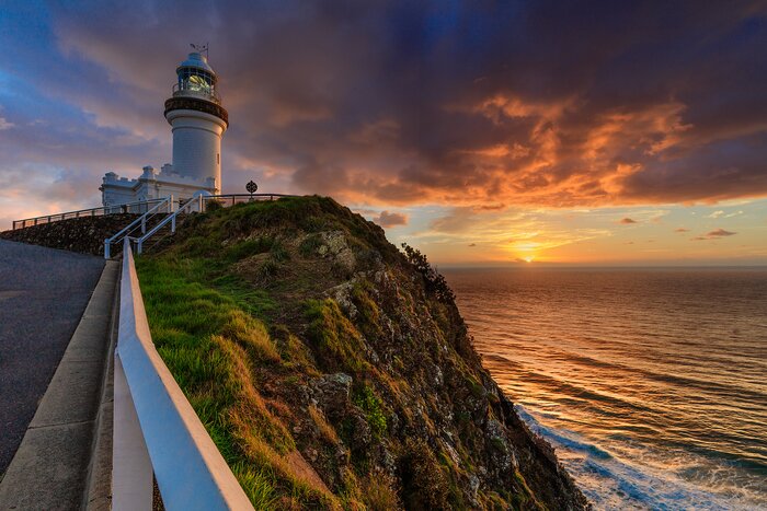 Cape Byron Lighthouse in Byron Bay is Australia's most easterly point