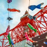 Take a trip up the colorful Tokyo Tower to get your bearings in the Japanese capital