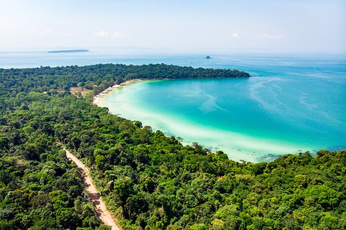 Tropical beaches near Sihanoukville, Cambodia