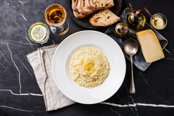 Risotto is believed to have originated in Lombardy in the early 19th century