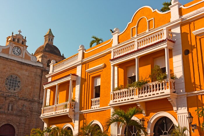 Your Colombian grand tour ends on the Caribbean coast, amid the historic walls and colorful architecture of Cartagena