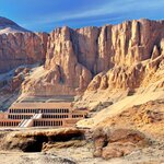 Discover the Deir-al-Bahri (Temple of Hatshepsut) opposite Luxor, on a Cairo and Nile cruise adventure