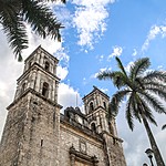 Visit  the Francisco Canton Park in Valladolid to explore the many Spanish colonial buildings