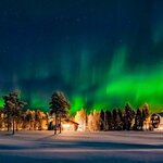 Hunt the dancing northern lights in northern Finland outside of Rovaniemi