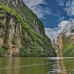 Take a scenic boat tour through the Sumidero Canyon in Chiapas