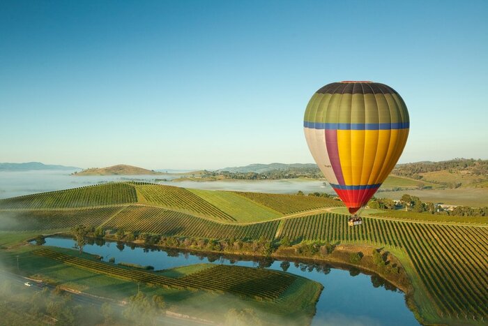 Take a hot air balloon ride over the Yarra Valley