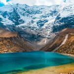 En route to Machu Picchu, you'll hike to Humantay Lake