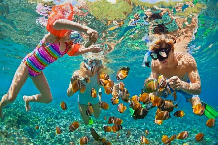 Take the kids snorkeling in Dikwella on your family trip to Sri Lanka