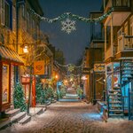  Wander through the historic Quartier Petit Champlain, adorned with Christmas decorations