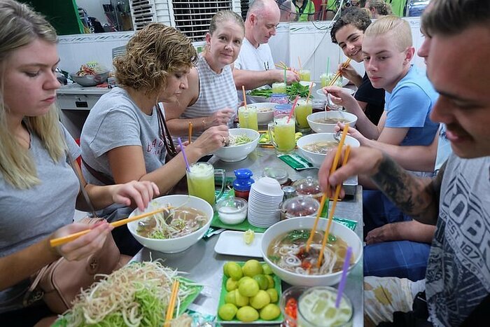 Night Street Food After Dark by Vespa