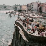 Lunch with a view along Porto's riverfront