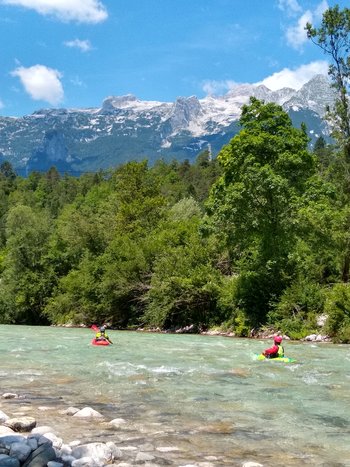 Kayak on Soča River 