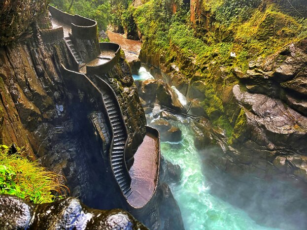 Hike to the many waterfalls around Baños, including the "Devil's Cauldron"