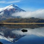 Cotopaxi, an active volcano in the Andes Mountains, Ecuador