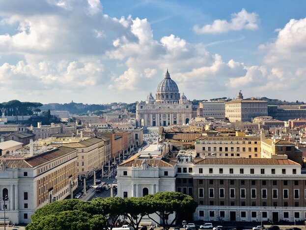 View of Vatican City from Rome's Saint Angelo Castle