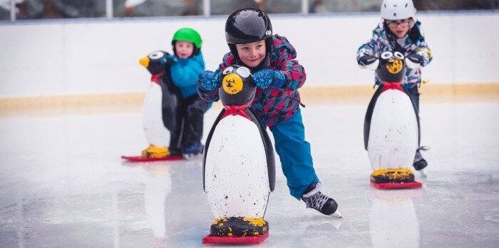 Super Winter Combo - Ice Skating & Hot Pools + 1 Hour Tubing