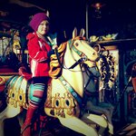 On the carousel at Efteling theme park