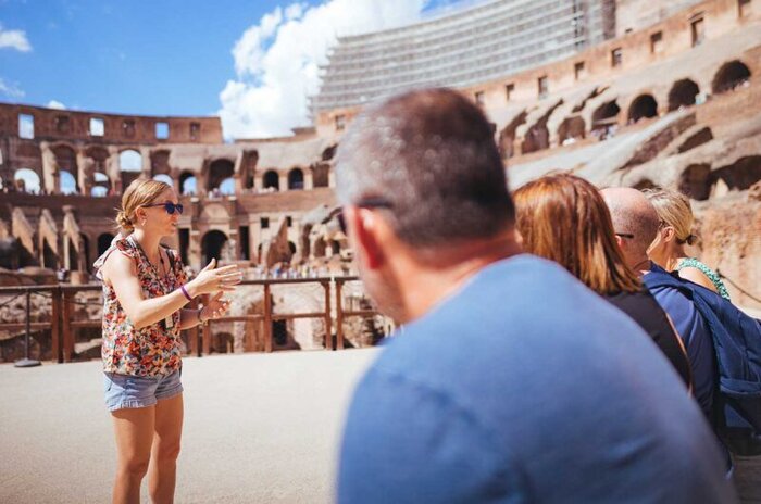 First Entry Private Colosseum & Roman Forum Tour with Special Arena Access