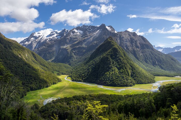 Spend three days hiking the scenic Routeburn Track in New Zealand