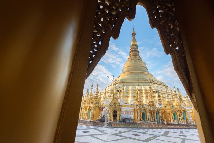   Save Download Preview The Shwedagon Pagoda one of the most famous pagodas in the world the main attraction of Yangon. Myanmar’s capital city. Shwedagon referred in Myanmar as The crown of Burma.