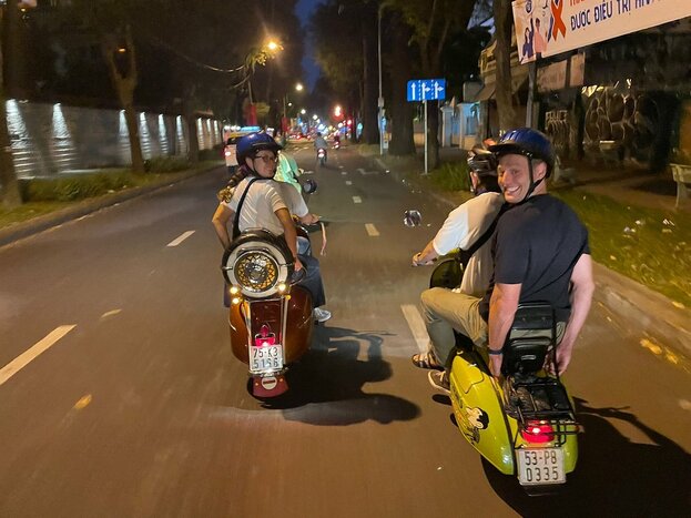 Sai Gon Nights Street Eats with Vespa Wanderers
