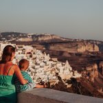 Sunset shades in Santorini