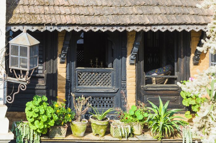 A teahouse in Bandipur in the spring