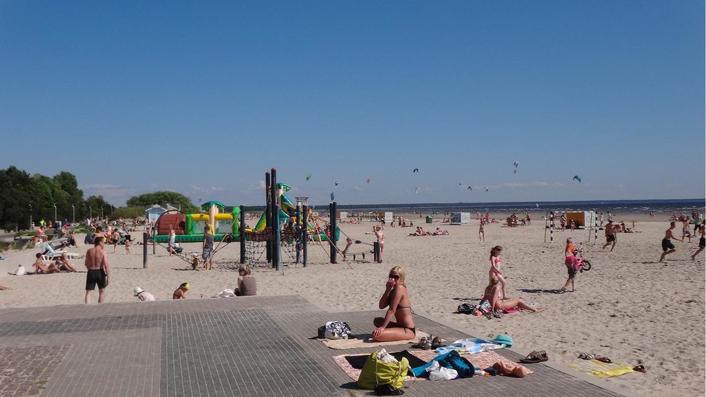 Sunny Parnu beach