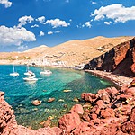 Santorini's Red Beach.