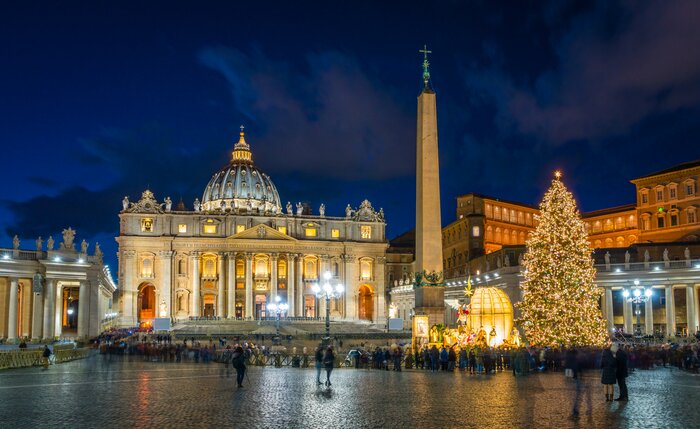 Head to the Vatican City for bonus Christmas pageantry in December