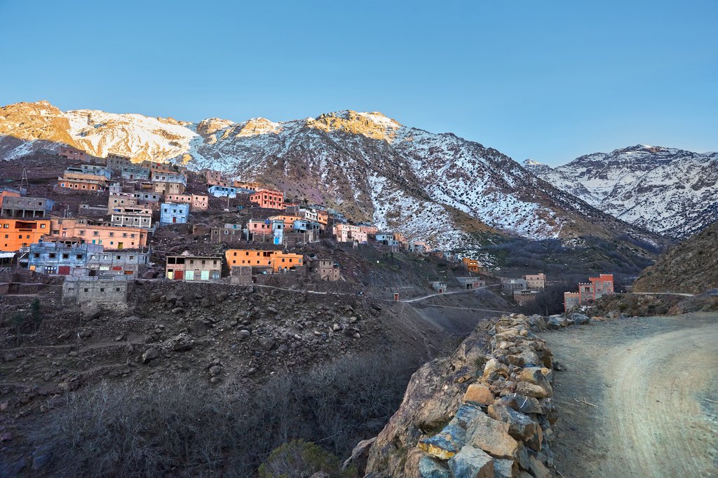 Aroumd, a small Berber village in the Ait Mizane Valley 