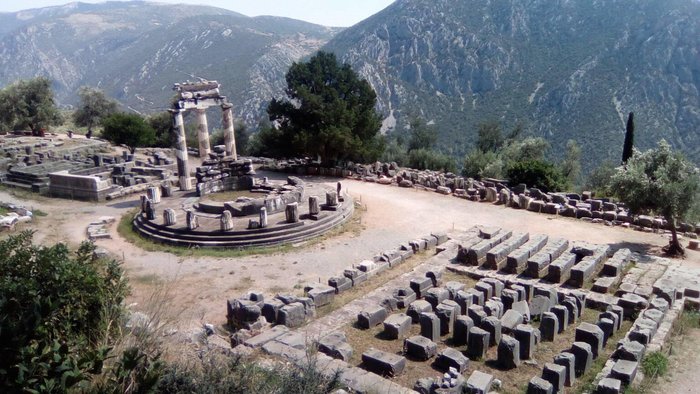 Temple of Athena Pronaia in Delphi (Photo courtesy of Dalia Goldberg)