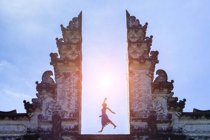 Explore Bali's temples and waterfalls