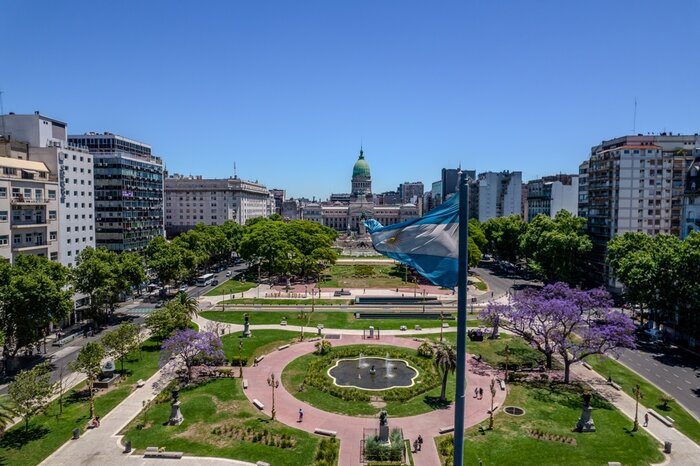 Jacaranda trees turn Buenos Aires' streets purple in spring