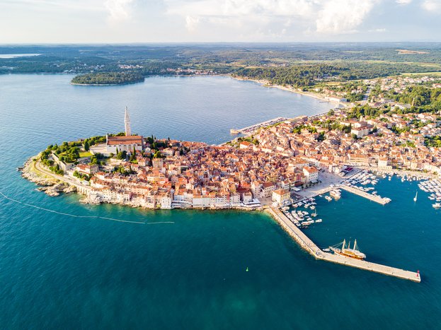 The beautiful coastal city of Rovinj
