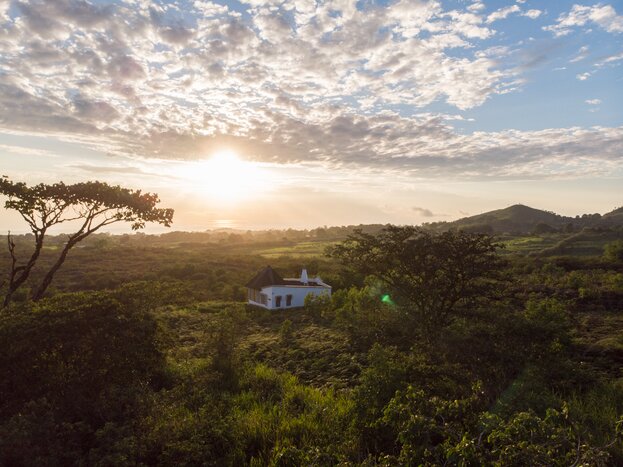Stay in your own private villa on a sprawling estate in the Galápagos highlands