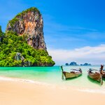Beach views of Pattaya, Thailand