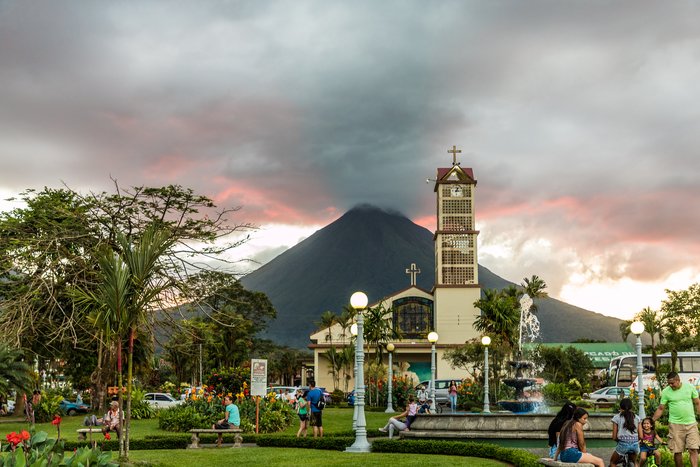 View of Arenal from La Fortuna, Costa Rica