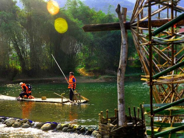 Pu Luong Explore Village Life  Water Wheels & Rafting (Excursions)