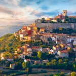 The ancient hilltop city of Motovun