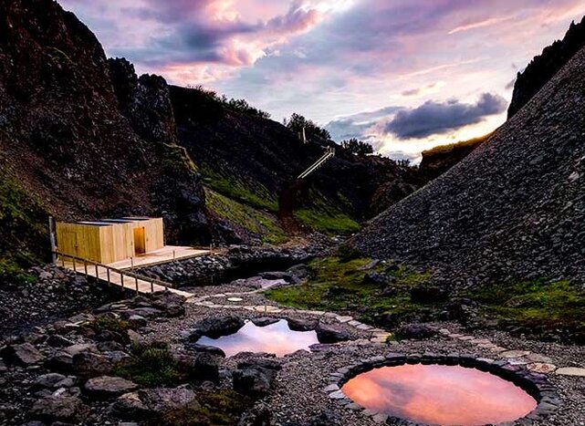 (photo courtesy of Húsafell Canyon Baths)