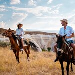 Kick things off in Cappadocia, where you'll explore the famous fairy chimneys on horseback