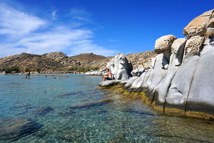 E-Bike Excursion to Kolymbithres Beach